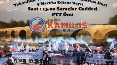 AKP'nin Yoksulluk ve Fukaralık Politikalarına Hayır Mitinginde Edirnedeyiz