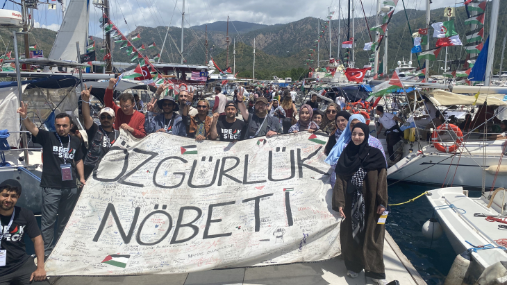 Sumud Filosu Yeniden Yola koyuldu ; “ Rotamız Gazze “