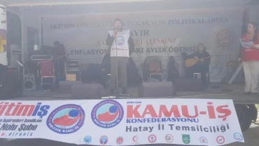 7Bölge ;7Eylem kararımızın  Beşinci Durağı HATAY MİTİNGİNDEYİZ