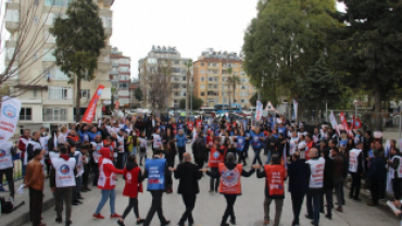 7Bölge ;7Eylem kararımızın  Beşinci Durağı HATAY MİTİNGİNDEYİZ