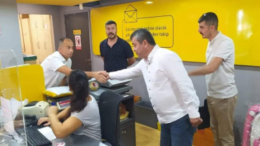 Konfederasyon Başkanımız Mehmet BALIK ; İZMİR PTT Müdürlüklerini Ziyaret etti